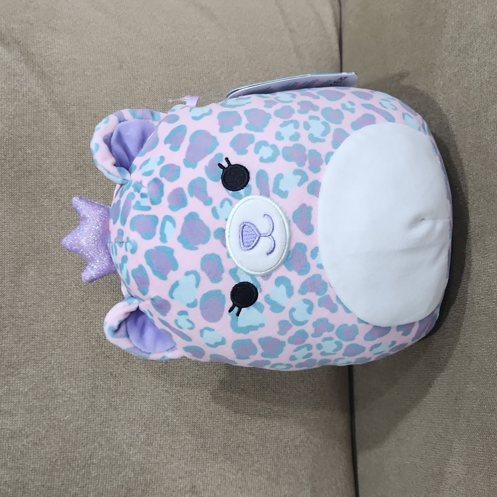 Squishmallows Hera the purple and pink Cheetah Kellytoy Plush stuffed animal 7in